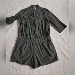 Charlotte Russe Charcoal Romper